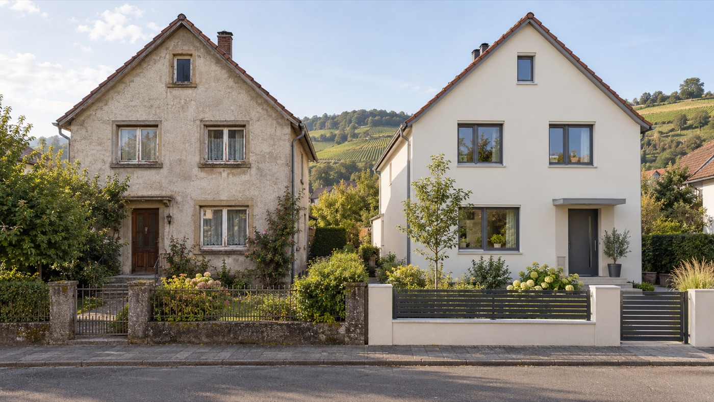 Vergleich Verbrauchsausweis und Bedarfsausweis beim Immobilienverkauf – Infografik